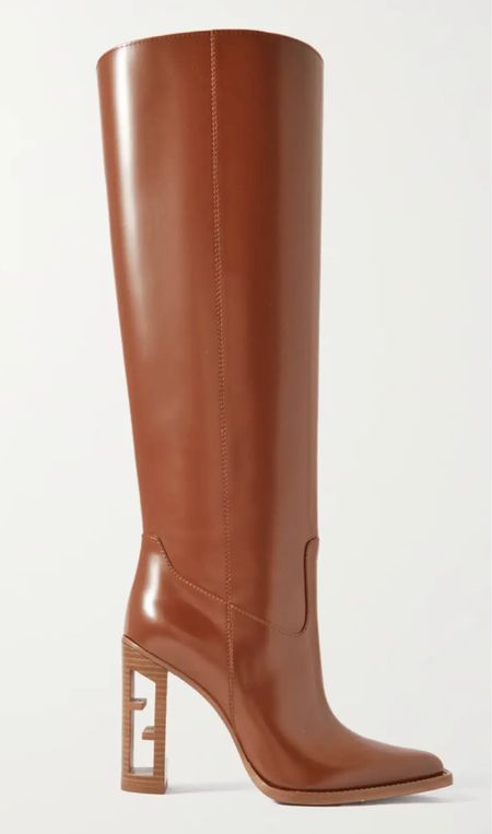 Fendi high heel knee boot in tan. Just wow! 

#LTKshoecrush #LTKFind #LTKfamily