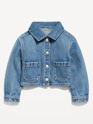 Cropped Utility Jean Shacket for Toddler Girls | Old Navy (US)