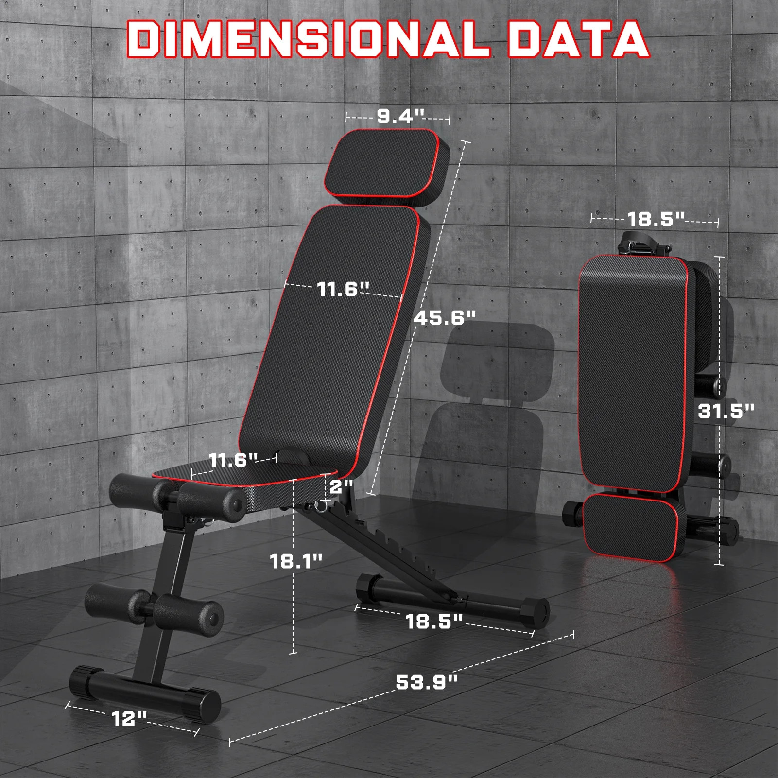 GIKPAL 9 Positions Adjustable Weight Bench,Foldable Workout Bench Olympic Weight Bench Press for ... | Walmart (US)