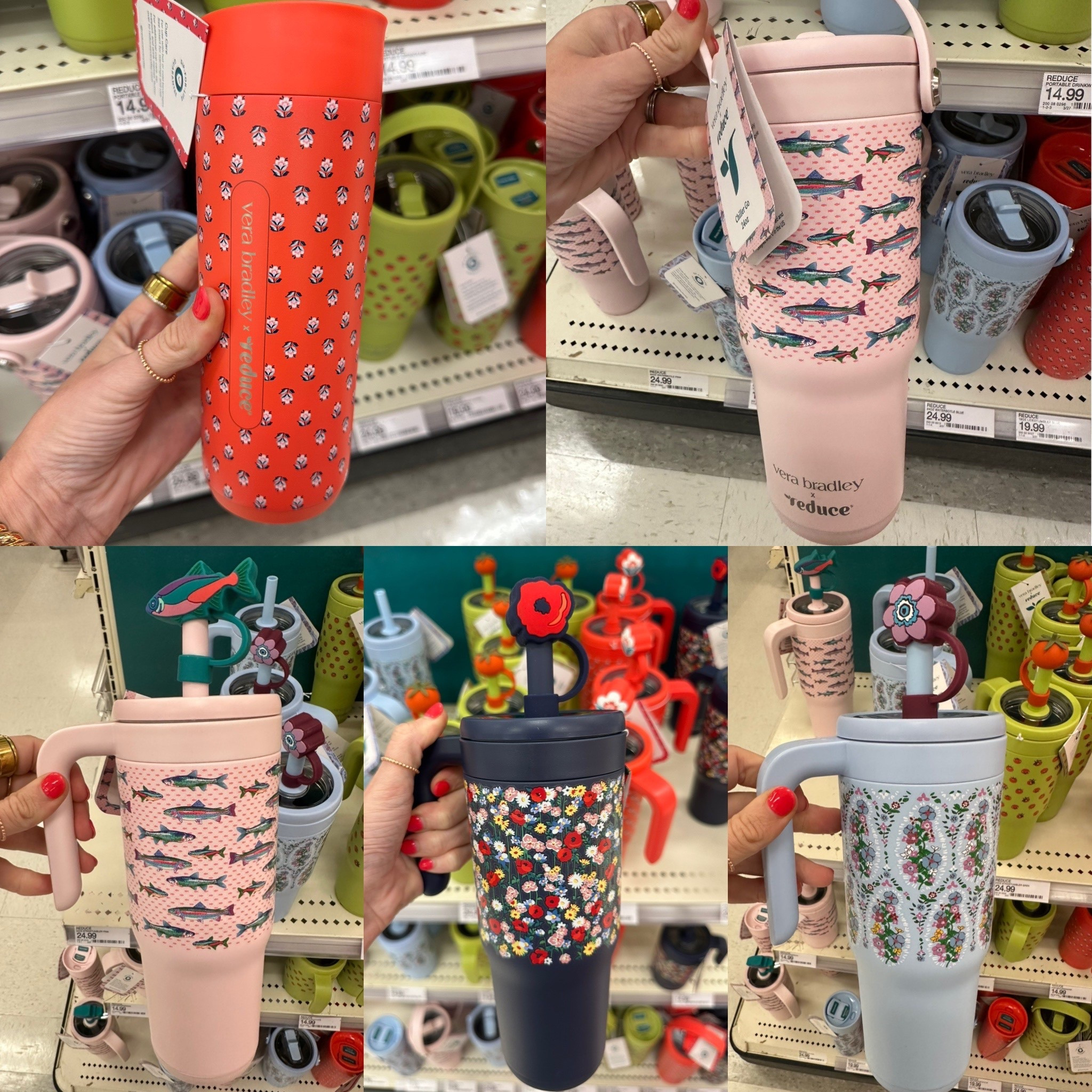 Cute new Vera Bradley water bottles and tumblers at target! 
