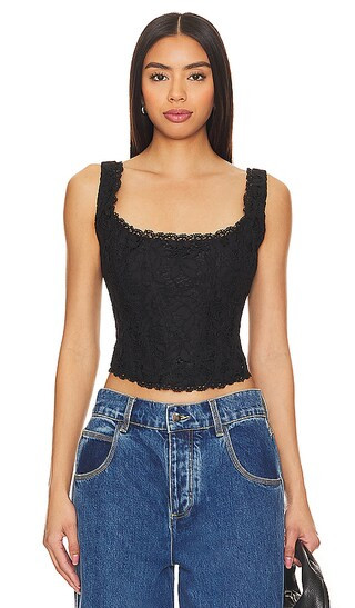 Lorelai Bustier in Black | Revolve Clothing (Global)