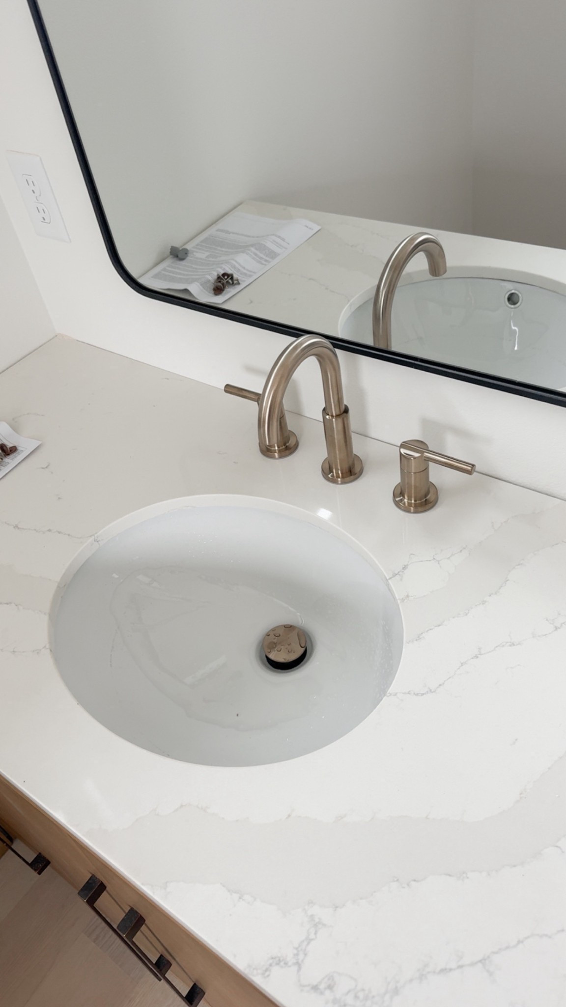 Delta champagne bronze faucet & freestanding bathroom vanity from Wayfair

#LTKHome #LTKSaleAlert