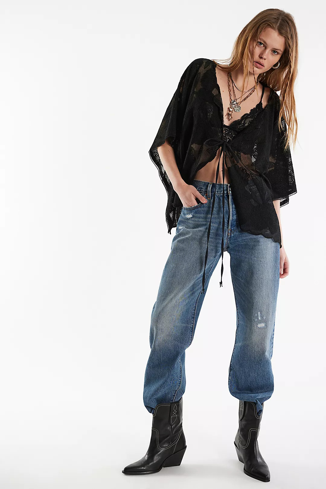 Willow Tie Front Cape | Free People (Global - UK&FR Excluded)