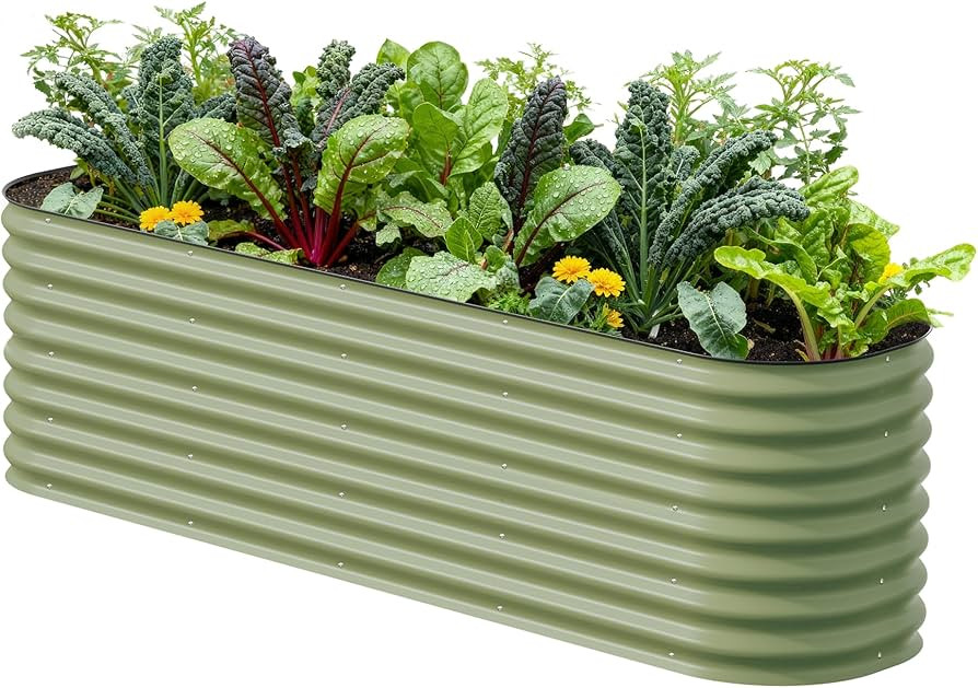 Vego garden 26" Extra Tall Raised Garden Bed Kits, 9 in 1 Modular Raised Planter Box for Vegetabl... | Amazon (US)