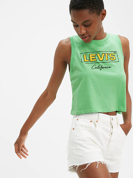 Levi's Graphic Cropped Tank Top - Women's XL | LEVI'S (US)