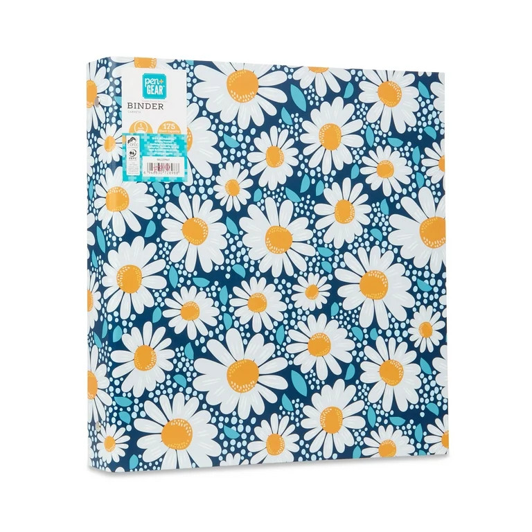 Pen+Gear 3-Ring 1" Fashion Binder, Daisy | Walmart (US)