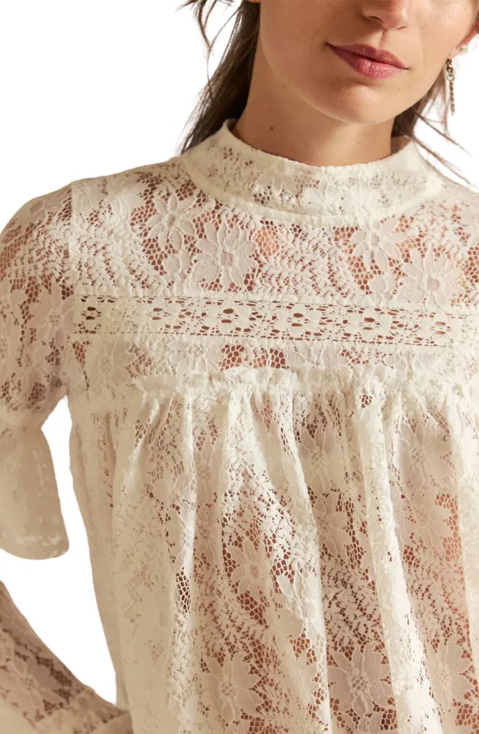 Lilabeth Sheer Lace Top | Nordstrom