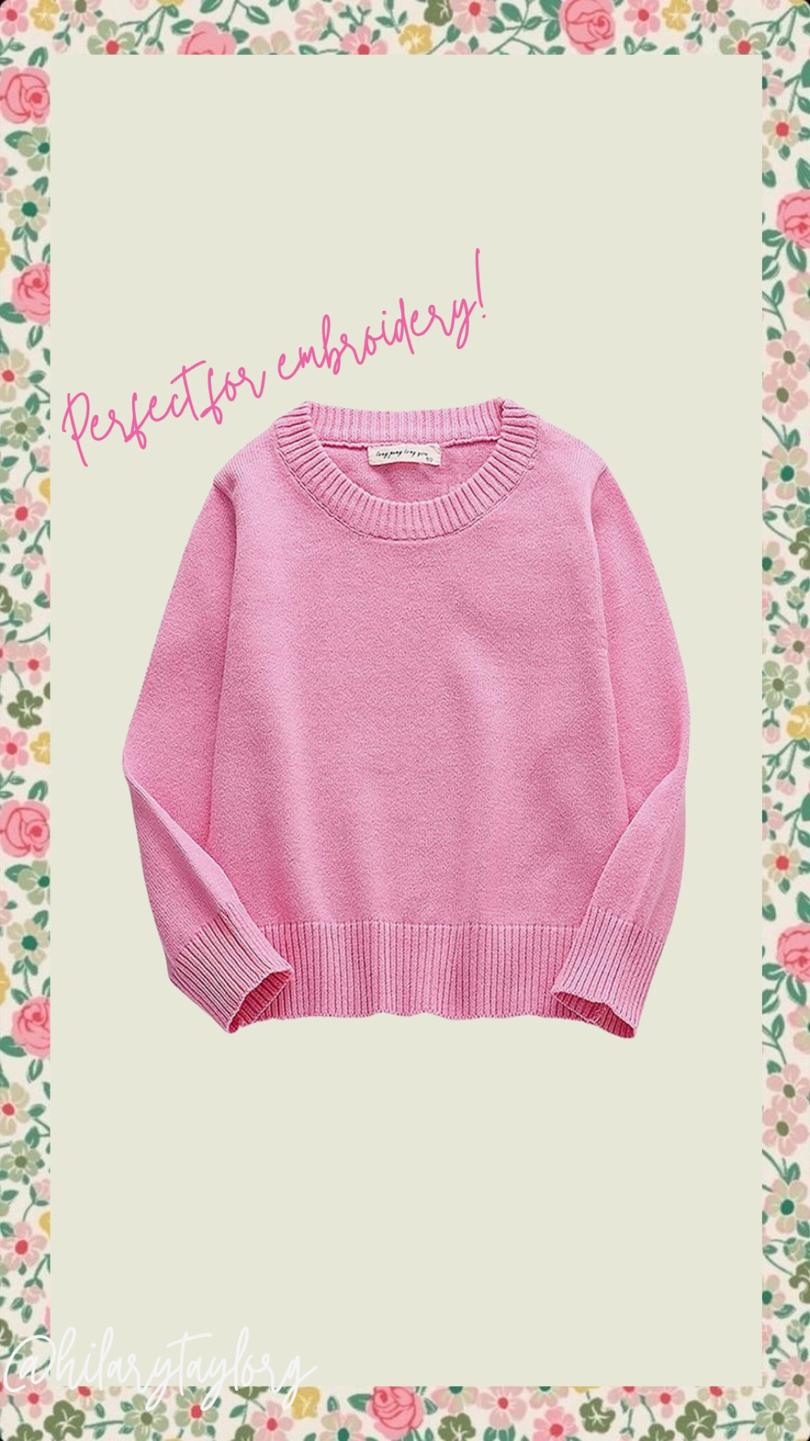 The cutest baby girl sweater & perfect for embroidery !

#LTKFind #LTKunder50 #LTKbaby