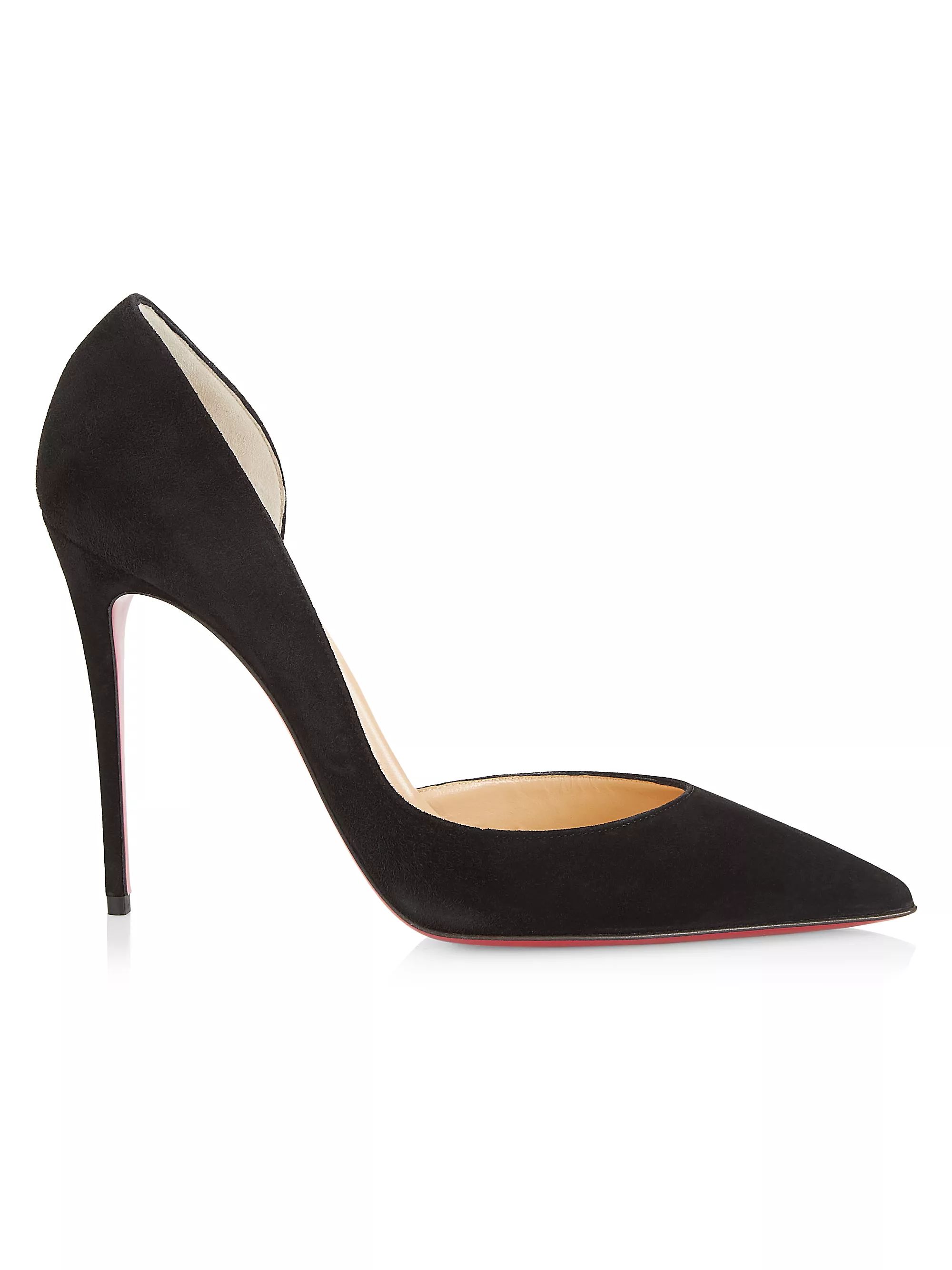 Iriza Half d'Orsay Suede Pumps | Saks Fifth Avenue