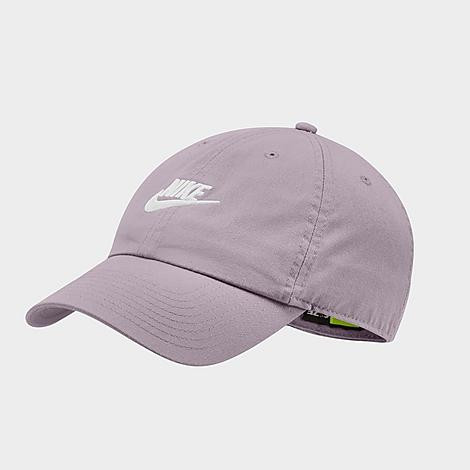 Nike Sportswear Heritage86 Futura Washed Adjustable Back Hat in Purple/Iced Lilac 100% Cotton/Twill | Finish Line (US)