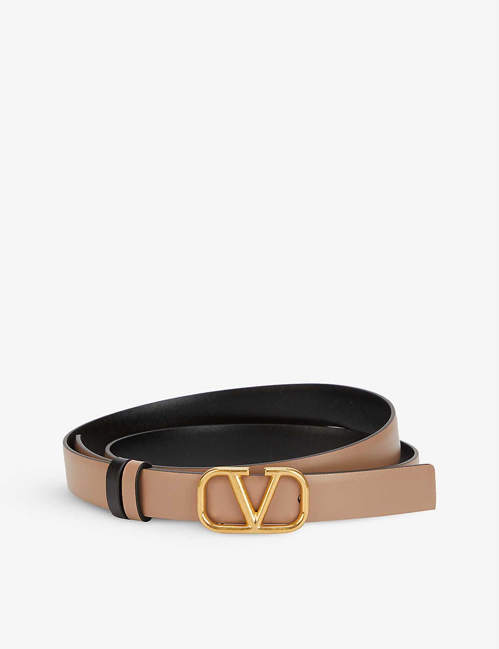 VLOGO slim reversible leather belt | Selfridges