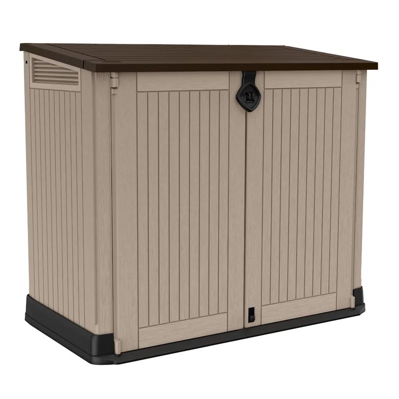 Keter 4 ft. W x 2 ft. D 30-Cu Ft Durable Resin Horizontal Shed All-Weather Outdoor Storage | Wayfair Professional