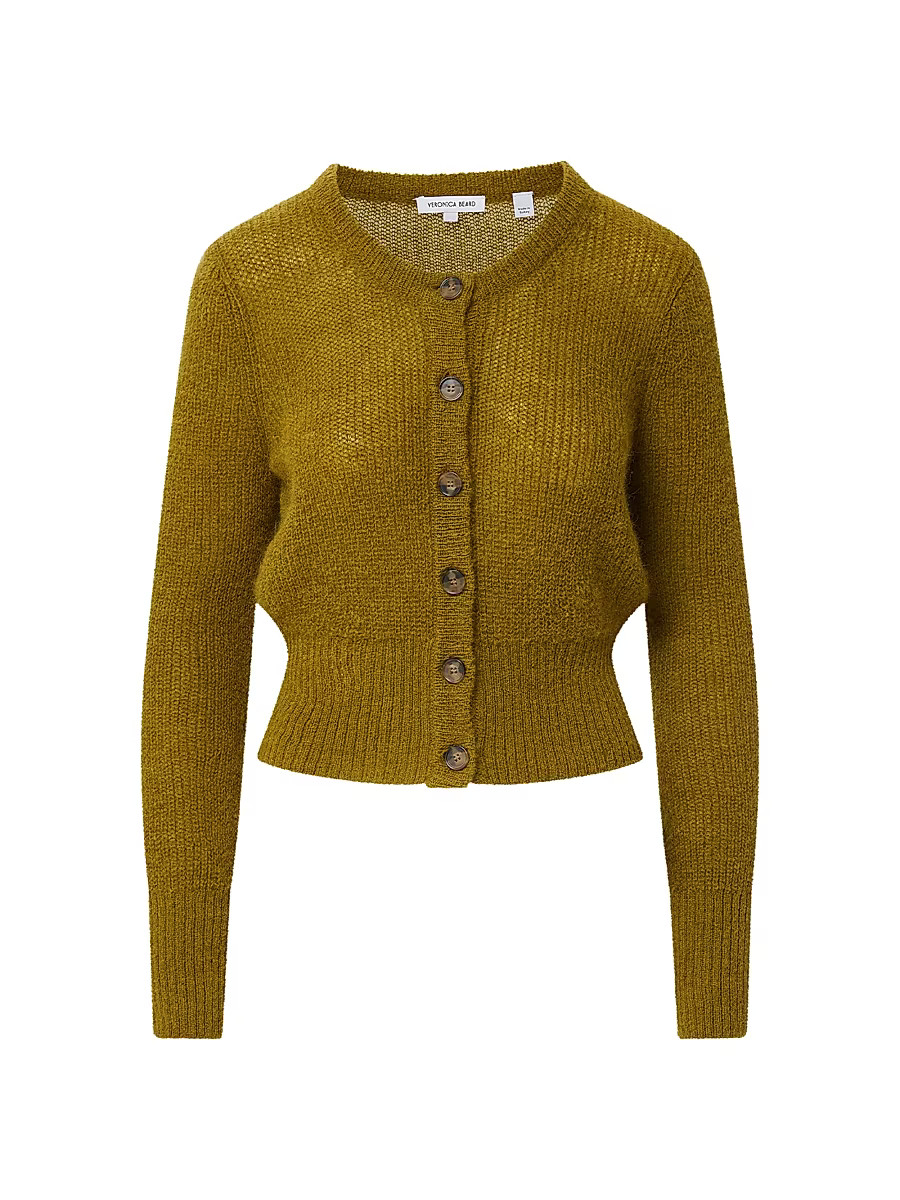 Women's Gilmour Mohair-Alpaca Cardigan - Moss - Size Large | Saks Fifth Avenue