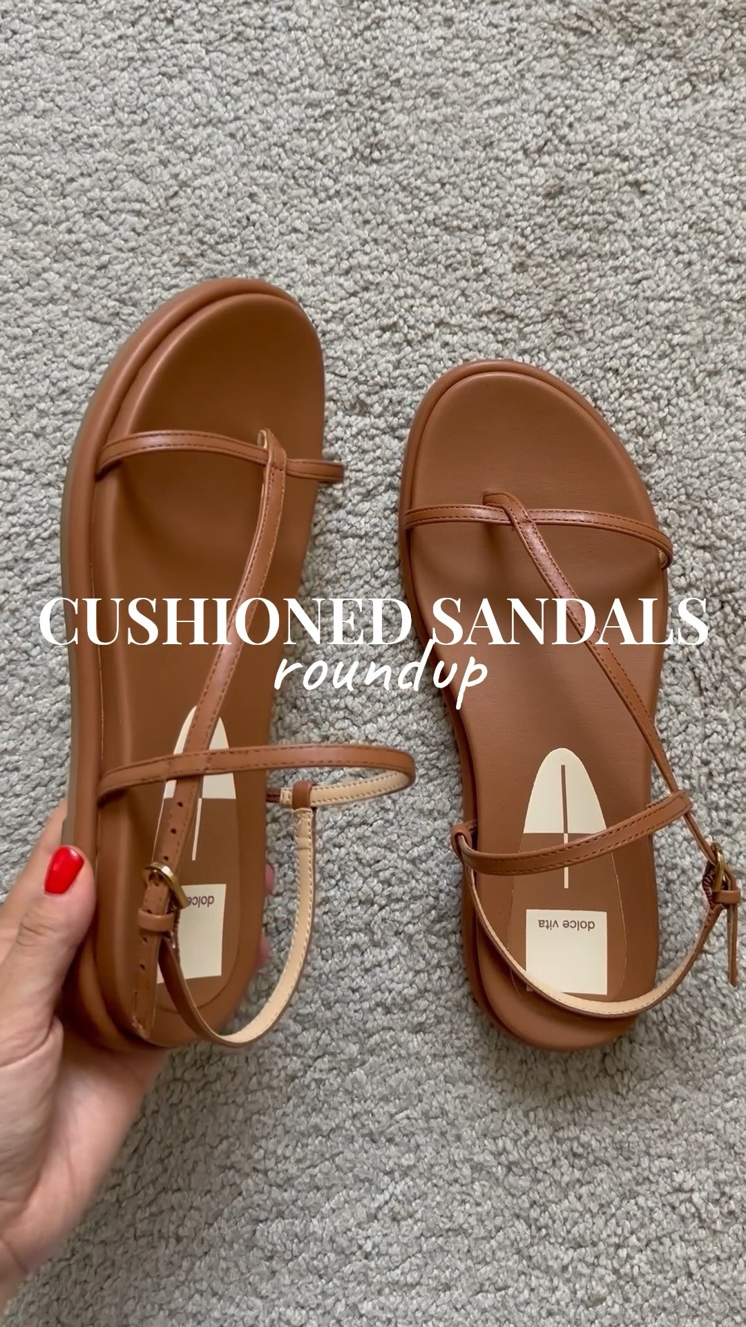 Cushioned sandals for summer/travel/everyday wear