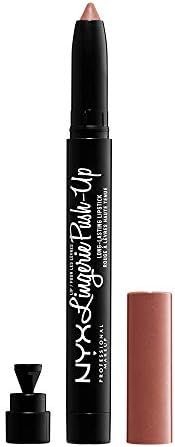 NYX PROFESSIONAL MAKEUP Lip Lingerie Push-Up Long Lasting Plumping Lipstick - Bedtime Flirt (Red ... | Amazon (US)