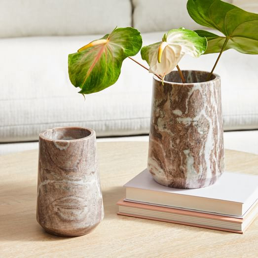 Pink Marble Vases | West Elm (US)