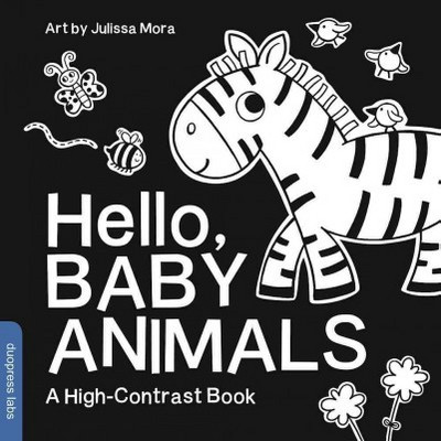 Hello, Baby Animals - (High-Contrast Books) by  Duopress Labs (Board Book) | Target