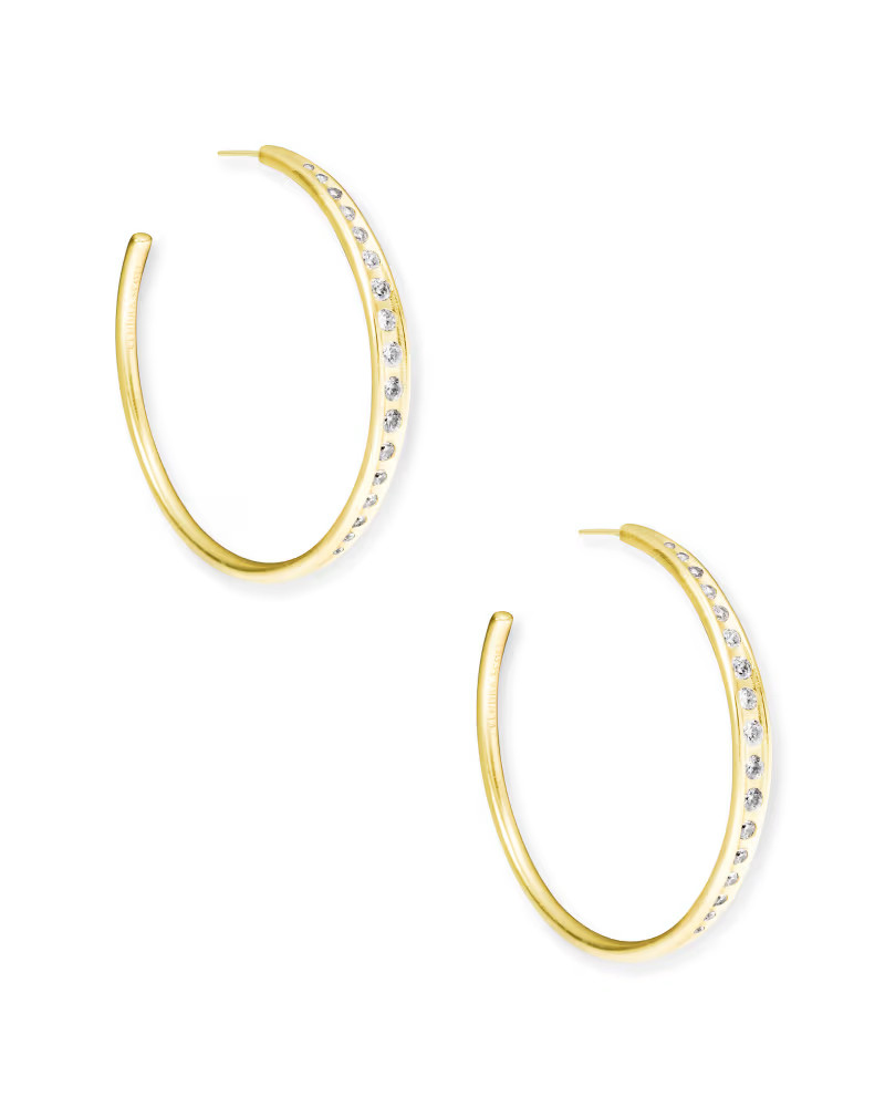 Selena Hoop Earrings in Gold | Kendra Scott