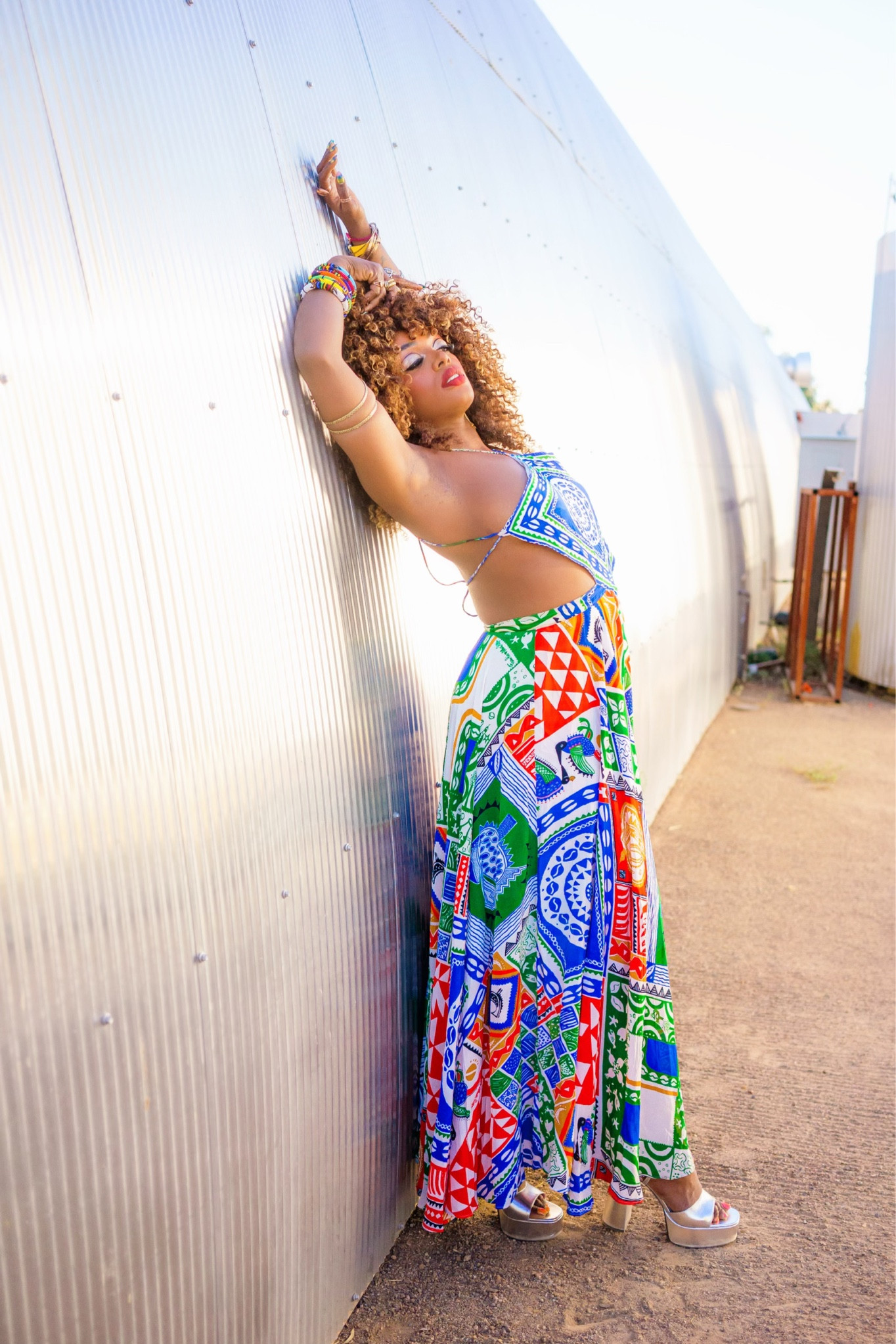 Fall Wedding Guest that stands out & then some!
The back of this dress is what did it for me. Print & style too with the fit & flair but the colorful beading in the back is outstanding. Seriously one of my favorite dresses of all time, Nipple covers are a must!

#LTKwedding #LTKHoliday #LTKSeasonal