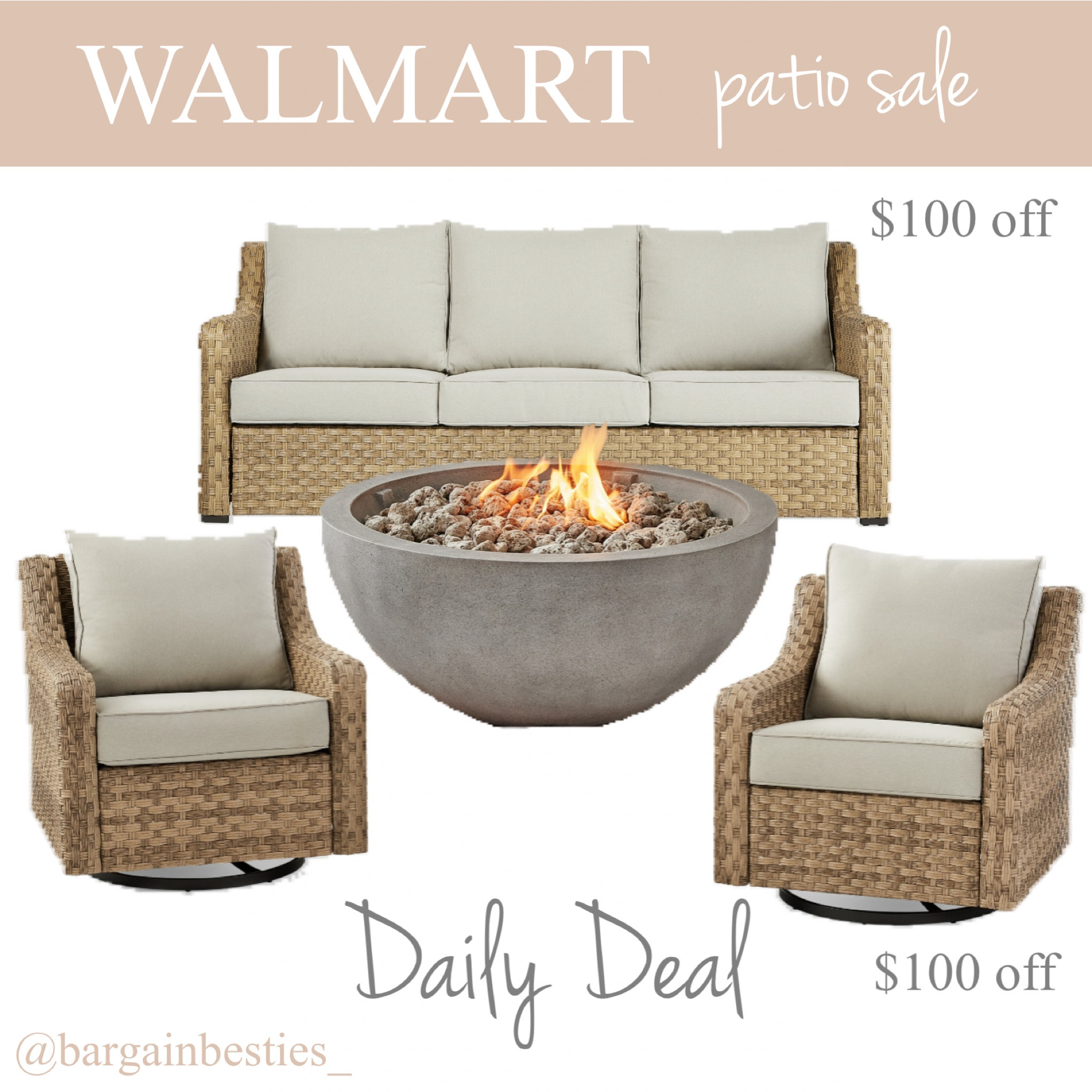 I love this patio set soooo much🤩 the couch comes with two nesting accent tables, and the chairs are sold separately! They all come with covers to protect from weather damage🙌🏼 && how perfect would this fire pit be?!🔥

#LTKSeasonal #LTKFind #LTKsalealert