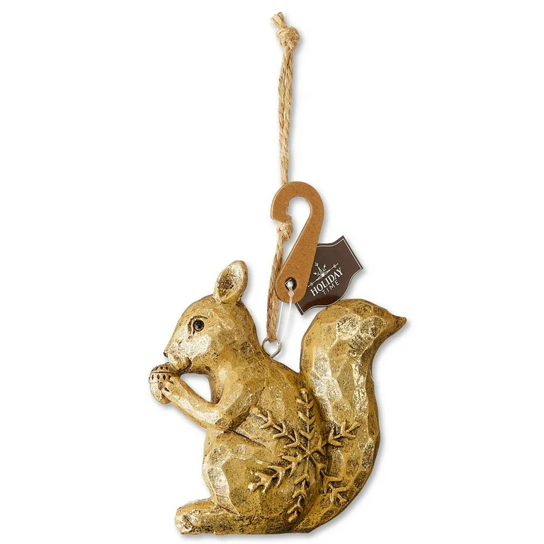 Brown Resin Squirrel Christmas Ornament, 4", by Holiday Time | Walmart (US)