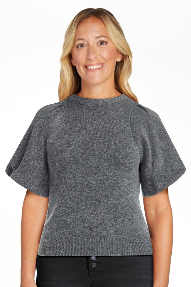Scoop Women's and Women's Plus Sweater Top with Puff Sleeves, Lightweight, Sizes XS-4X | Walmart (US)