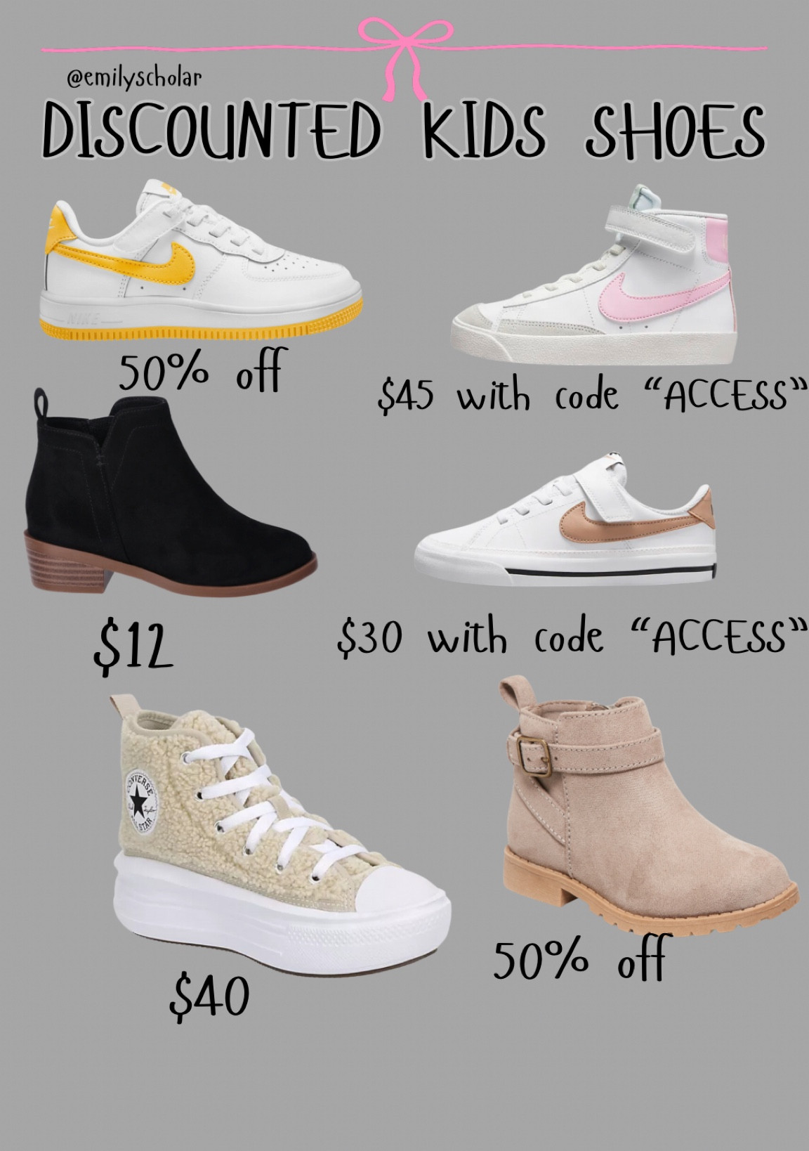 KIDS SHOES ON SALE!! 🩷

#LTKFindsUnder50 #LTKHoliday #LTKGiftGuide