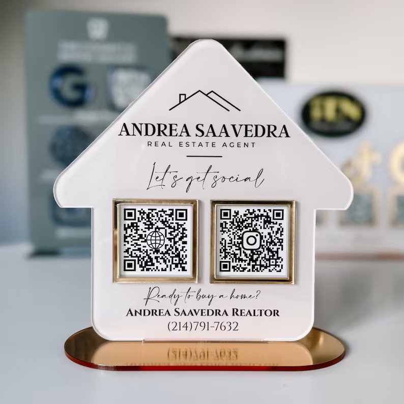 Realtor QR Code Sign | VCard Contact QR Code | Real Estate Open House Sign | Marketing Promotion ... | Etsy (US)