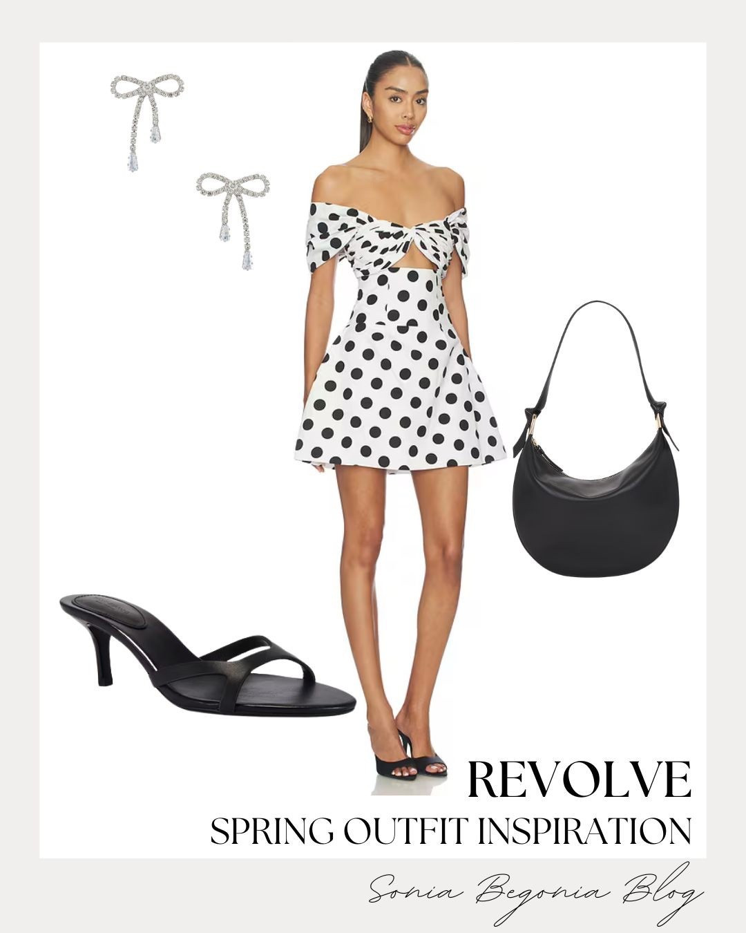 This Revolve set is giving major chic energy for spring! 🖤
I love the off-the-shoulder neckline and the bold black and white polka dots. It’s such a fun, statement-making piece that works perfectly for a garden party or a night out. 🥂

I styled it with minimal black kitten heels and silver bow earrings to add a touch of sparkle. This look is all about that feminine, high-fashion vibe while staying comfortable and cool. 🎀

#RevolveMe #SpringOutfit #PolkaDots #BlackAndWhite #DateNightLook #RevolveStyle

#LTKSeasonal #LTKootd