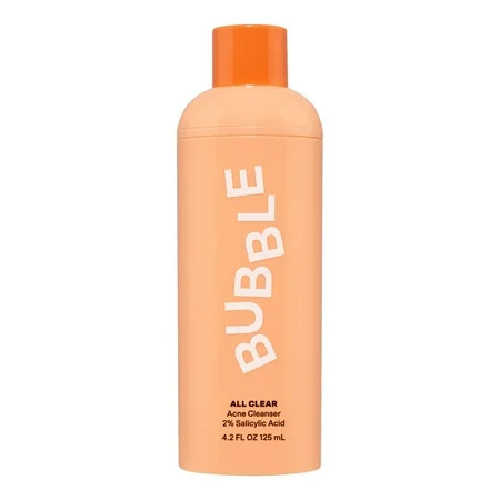 Bubble Skincare All Clear 2% Salicylic Acid Facial Cleanser for Acne and Breakout Prone Skin, 125ml | Walmart (US)
