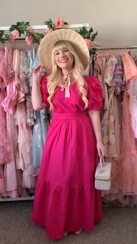 Barbie pink dress for spring styled with vivaia shoes - use Lizzie12 for 12% off! 

#LTKSeasonal #LTKVideo #LTKstyletip