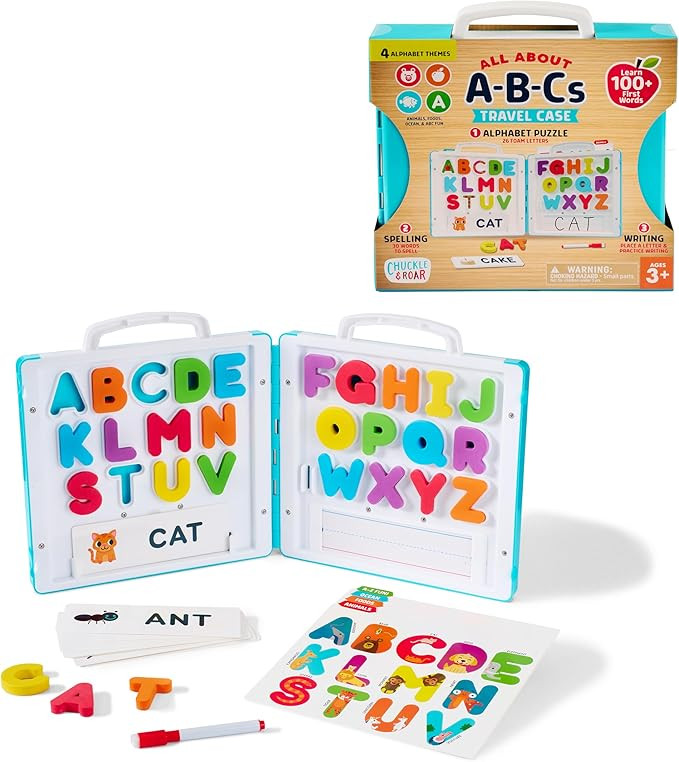 Chuckle & Roar - All About A-B-C's Travel Case - On The Go Learning - Great for Preschoolers - Ag... | Amazon (US)