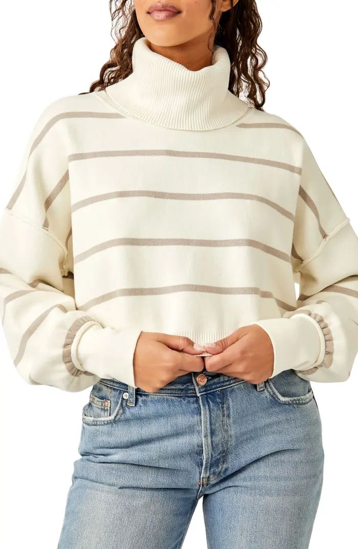 Free People Paulie Stripe Turtleneck Sweater | Nordstrom | Nordstrom