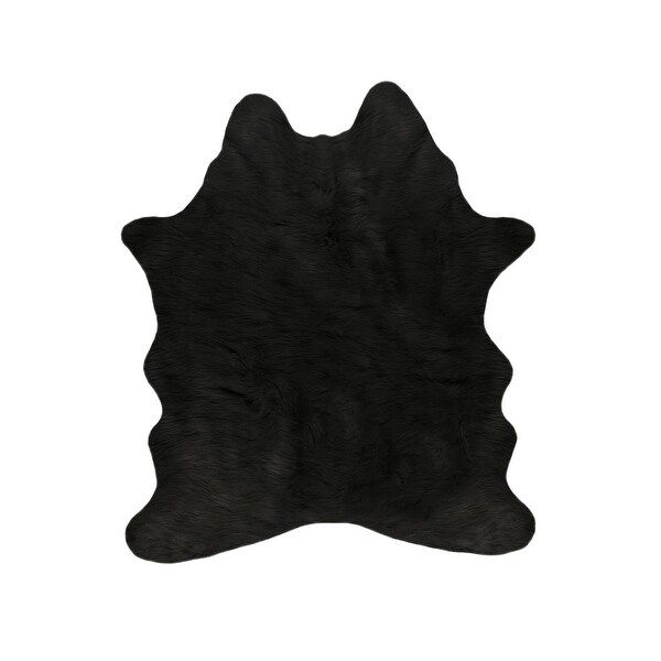 Faux Cowhide Rug - 5.25'x7.5' - Black | Bed Bath & Beyond