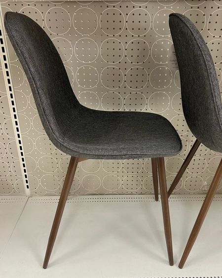 Armless upholstered chairs with a mid century style for the dining room or kitchen. These are well priced, the pair is $130 and the set of 4 is just over $200. I love the minimalist, sleek look of these and they have extra foam padding in the seat and back for comfort. These legs shown above are made of a sturdy metal (others linked below may have wooden legs) *No assembly required, per website.

I’ve shared these chairs in the past in the white color and really like this speckled gray color, especially for the fall + winter months.

#LTKhome #LTKsalealert #LTKSeasonal
