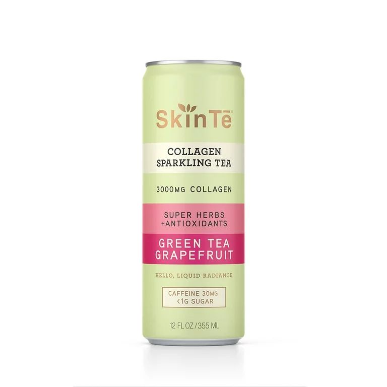 SkinTe Collagen Sparkling Tea Green Tea Grapefruit 12 fl oz | Walmart (US)