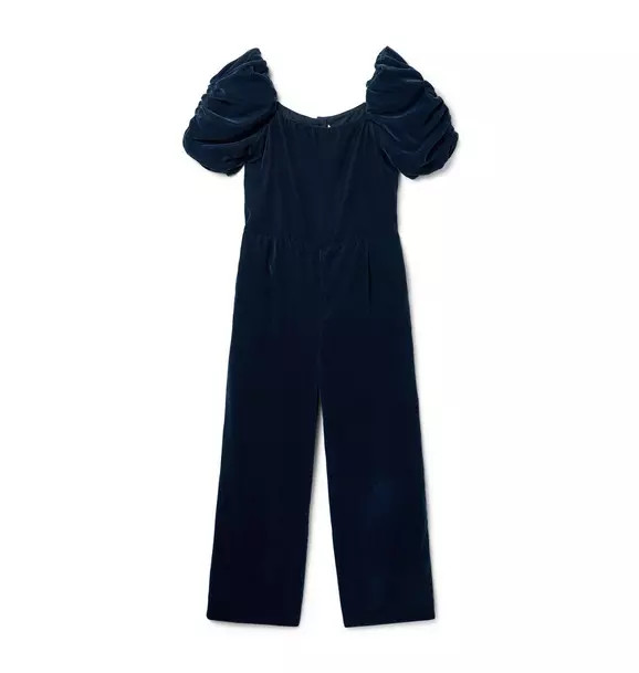 The Velvet Puff Sleeve Jumpsuit | Janie and Jack