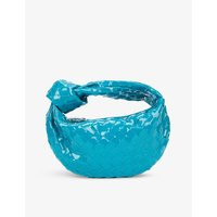 Mini Jodie Intrecciato patent-leather hobo bag | Selfridges