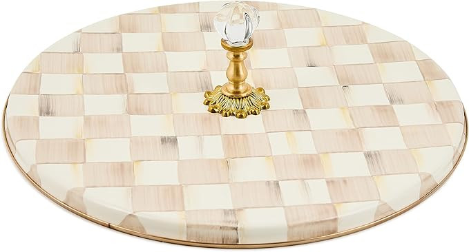 MACKENZIE-CHILDS Cheese Course, Cute Cheese Board and Serving Board for Charcuterie, Brown-and-Wh... | Amazon (US)