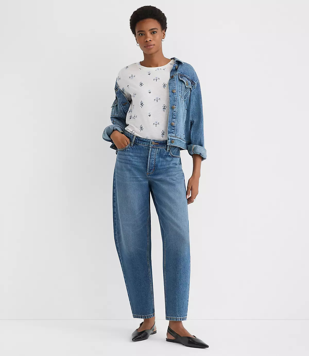 Floral Everyday Crew Tee | LOFT