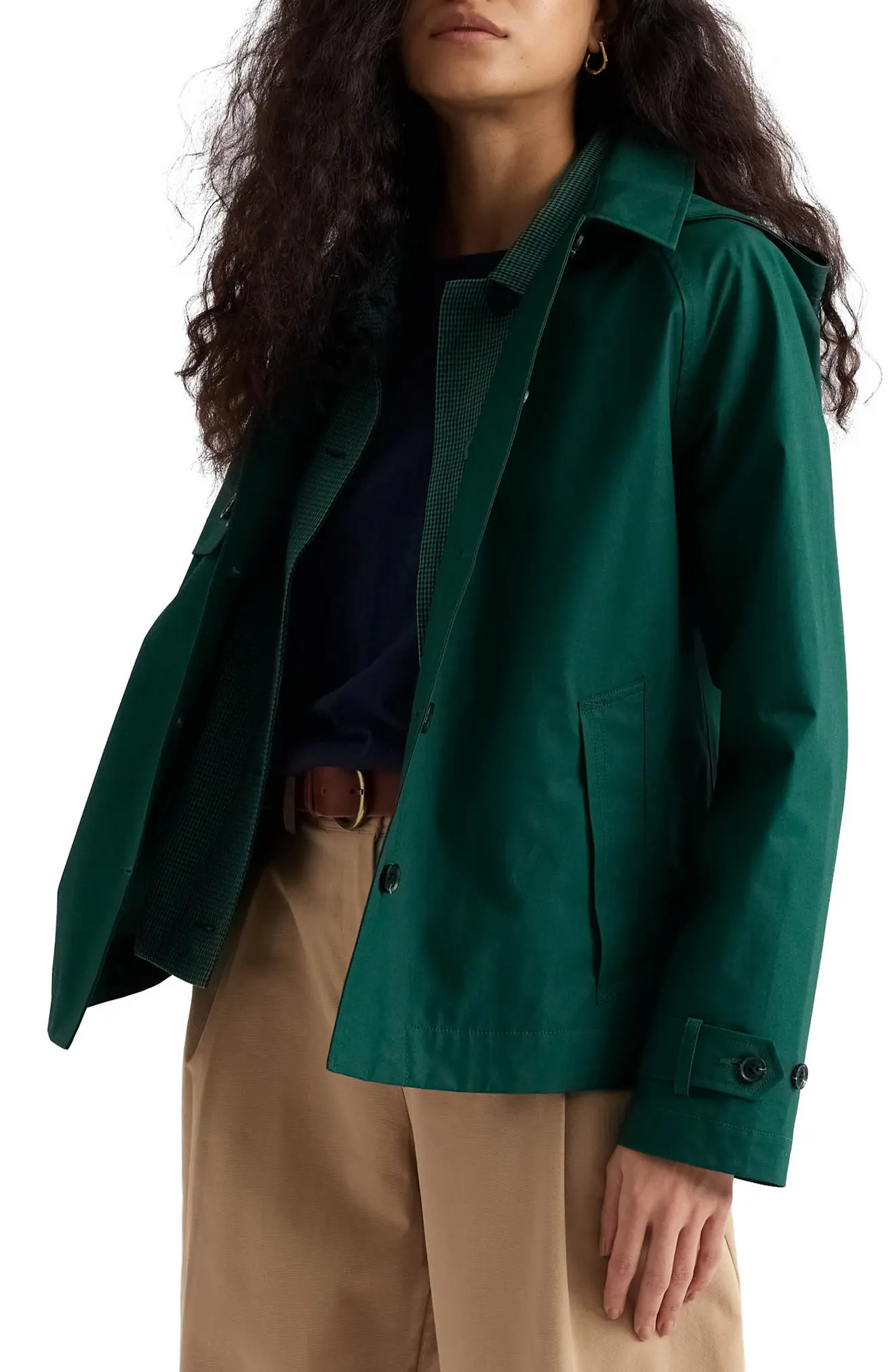 Neap Tide Waterproof Organic Cotton Jacket with Removable Hood (Women) | Nordstrom | Nordstrom