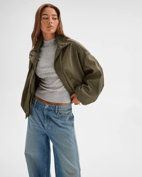 Lily Loves Faux Suede Bomber Jacket | Target AU