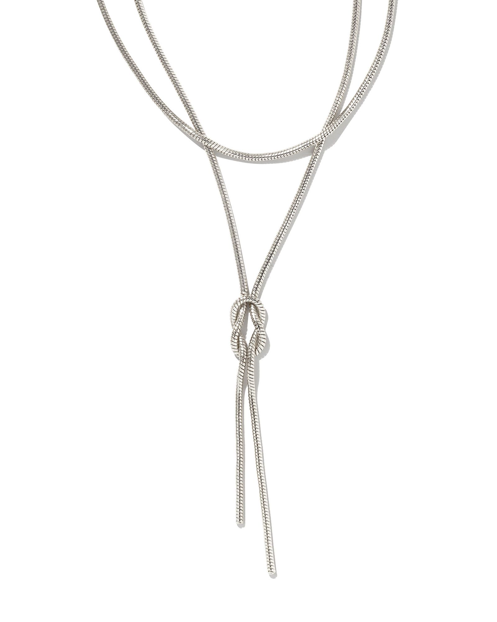 Annie Y Necklace in Silver | Kendra Scott