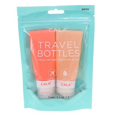 CALA Silicone Travel Bottles Coral | Target