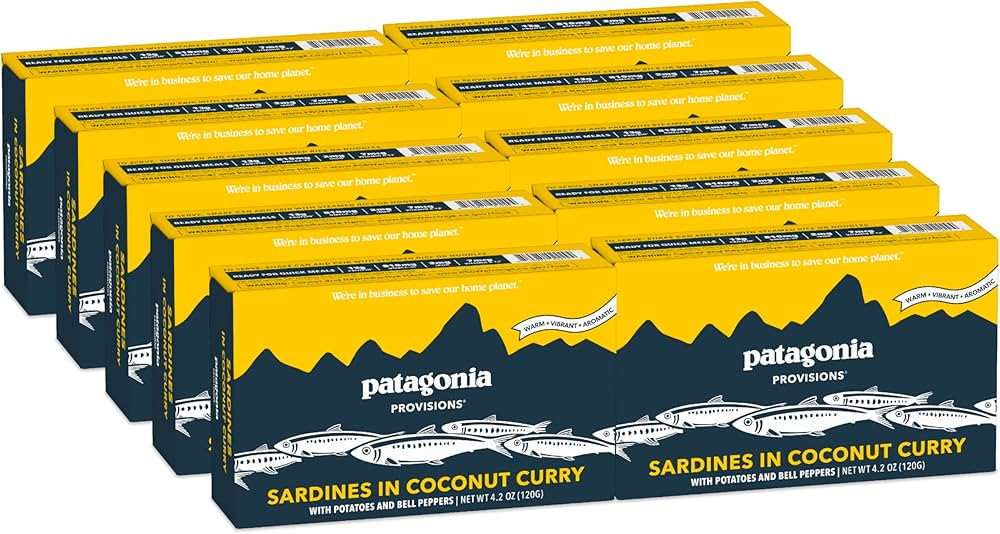 Patagonia Provisions - Wild Sardines in Coconut Curry | Responsibly sourced in Spain | 13g Protei... | Amazon (US)