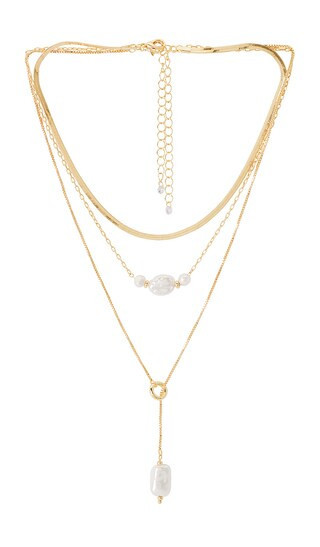 8 Other Reasons Layered Necklace in Metallic Gold. | Revolve Clothing (Global)
