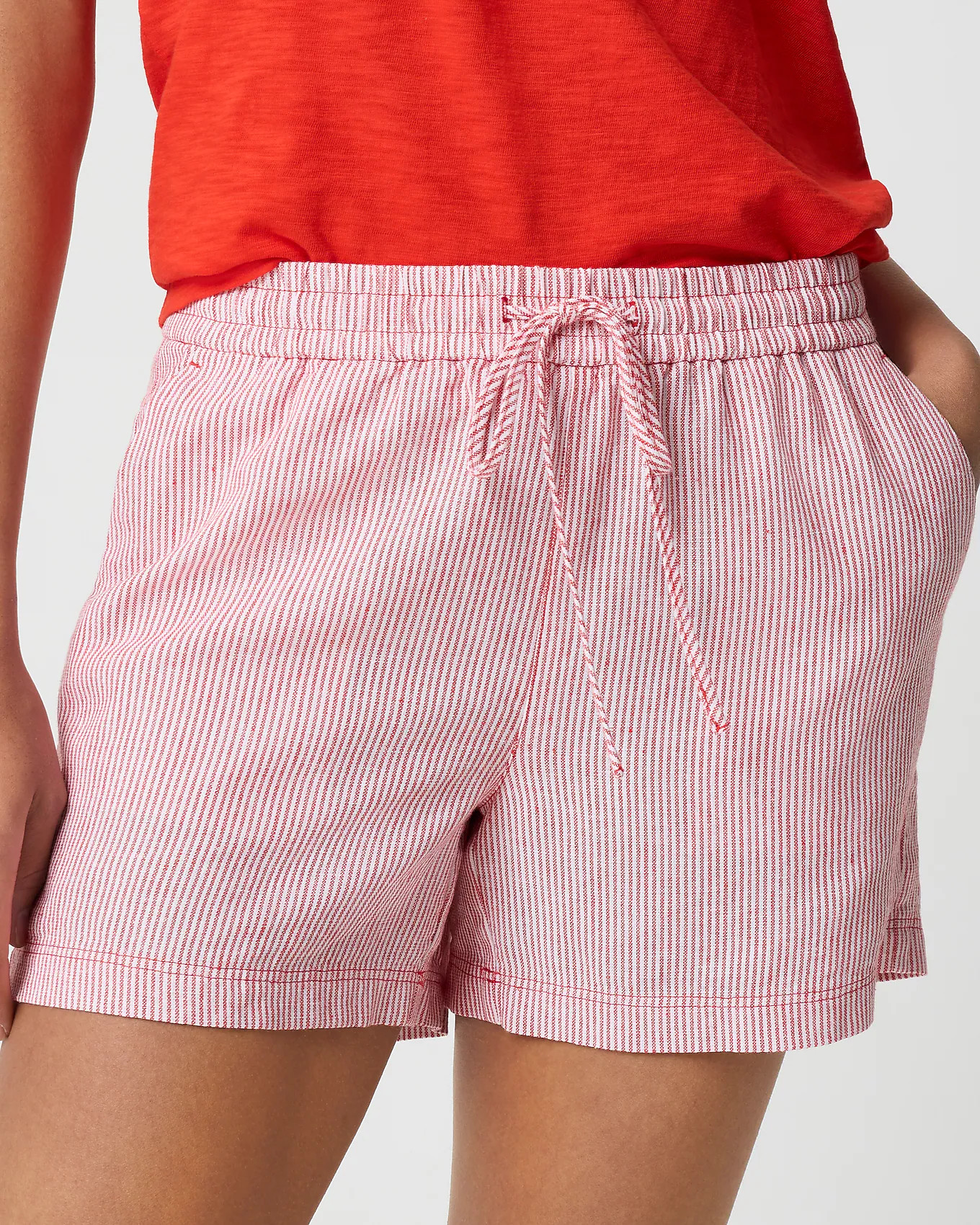 Linen-blend drawstring short | J.Crew Factory