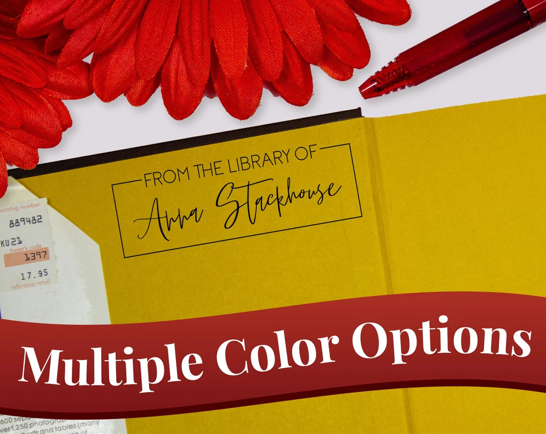 Custom Book Stamp, From the Library of, Library Stamp, Teacher Book Stamp, Book Lover Gift, Custo... | Etsy (US)