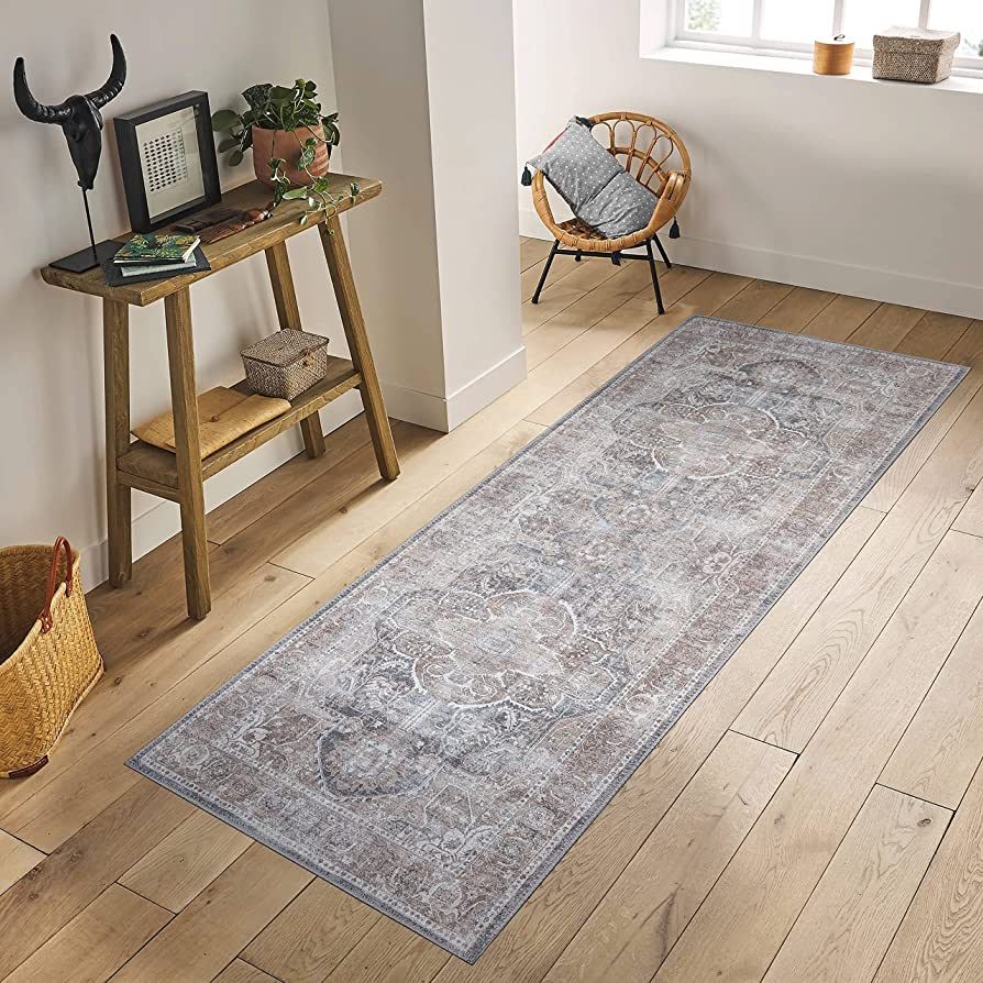 Adiva Rugs Machine Washable and Wipe Clean Area Rug, Living Room Rugs, Bedroom Rug, Water and Dir... | Amazon (US)