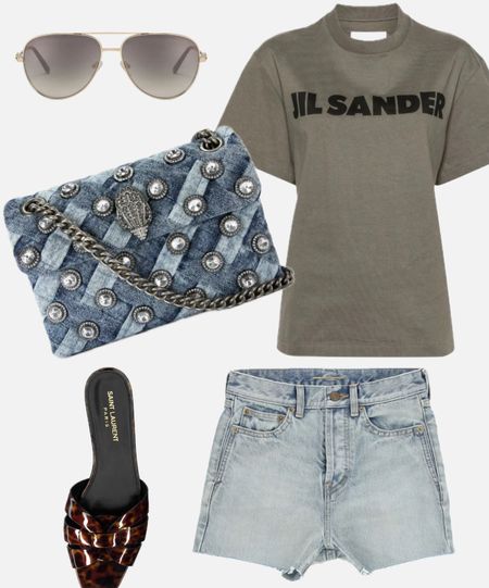 Summer Spring Day Outfit

Denim bag sunglasses grey t shirt croc flat sandals denim blue shorts ysl Saint Laurent Kurt Geiger Jill sander 

#LTKitbag #LTKstyletip #LTKSeasonal